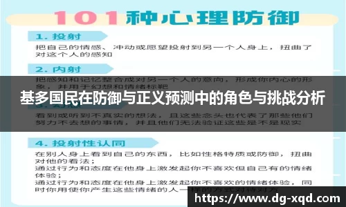 基多国民在防御与正义预测中的角色与挑战分析